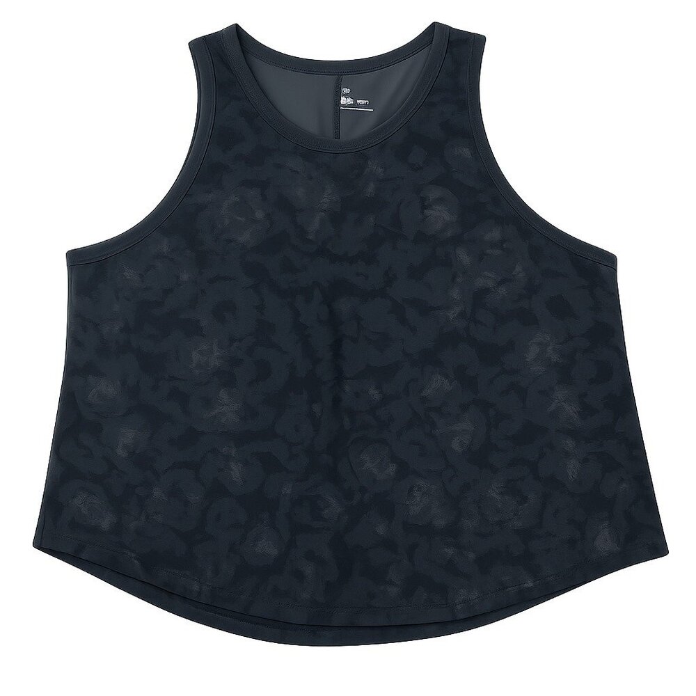 Plus Size Women Sleeveless Athletic Tank Top – Modern Camouflage Design XXL Grey
